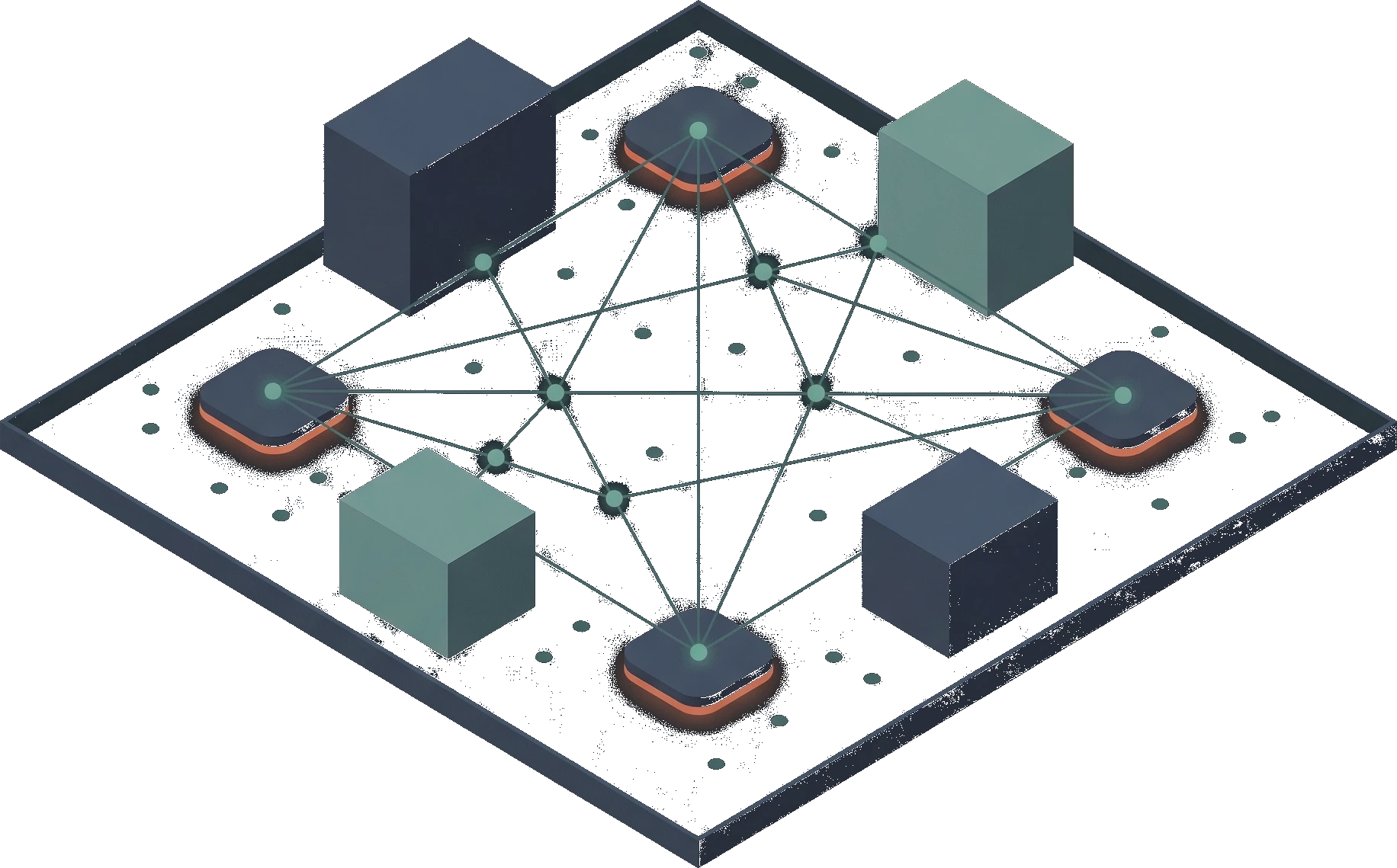 Temporary event network build-out illustration
